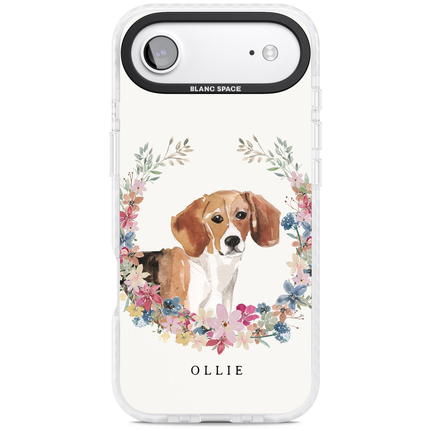 Personalised Beagle Floral Portrait