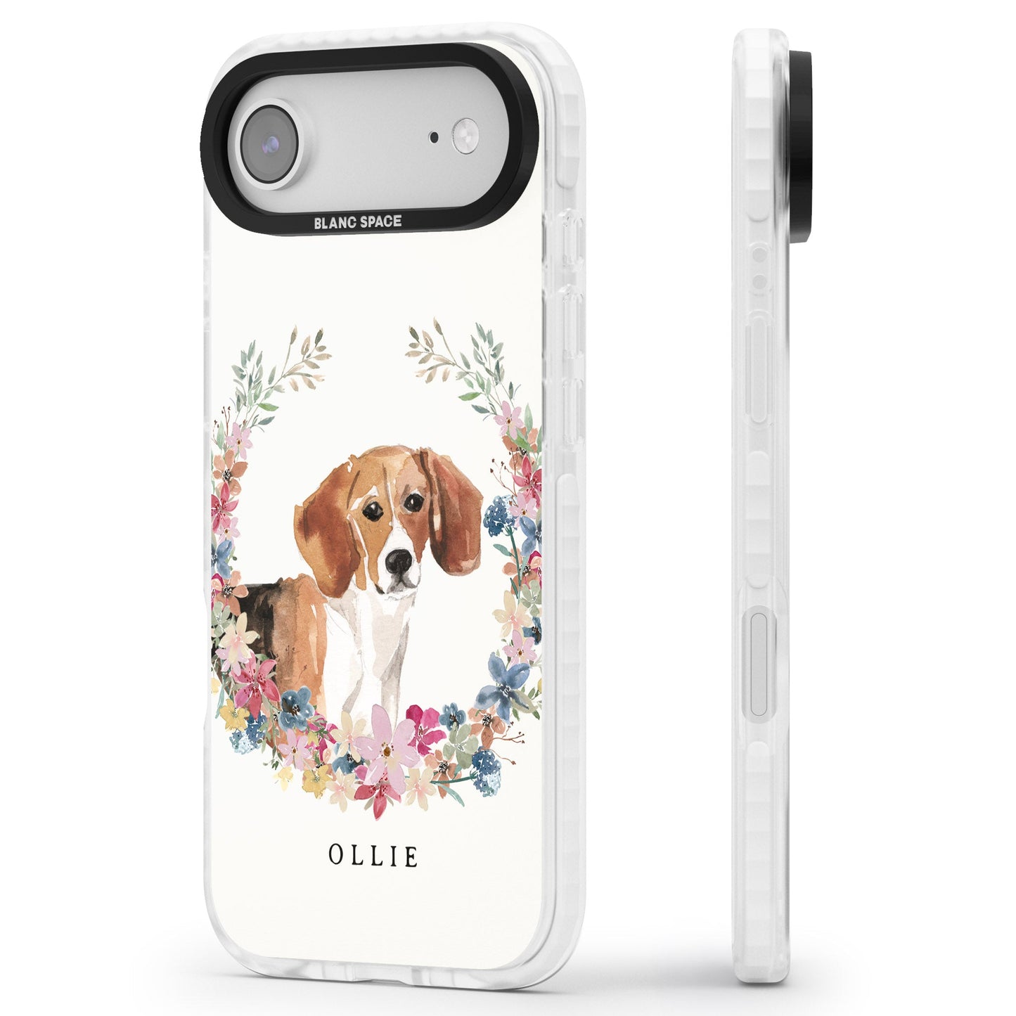 Personalised Beagle Floral Portrait