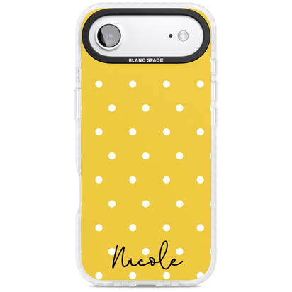 Personalised Yellow Polka Dot