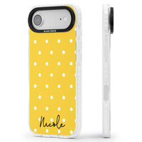 Personalised Yellow Polka Dot