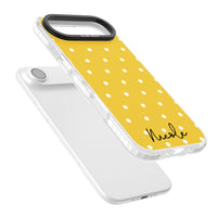 Personalised Yellow Polka Dot