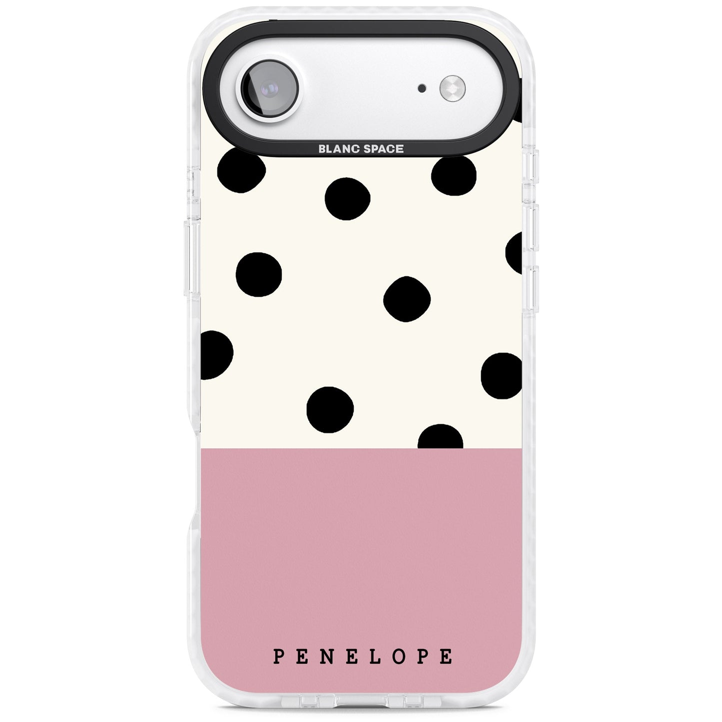 Personalised Pink Border Polka Dot