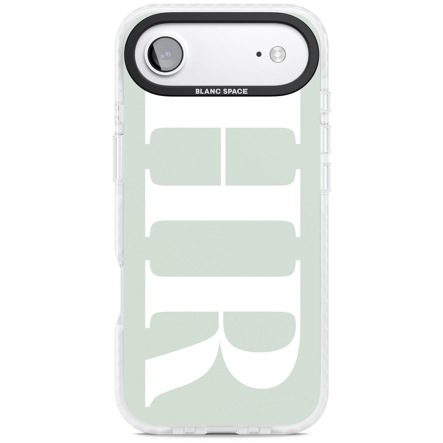 Lettres personnalisées blanches et vert d'eau