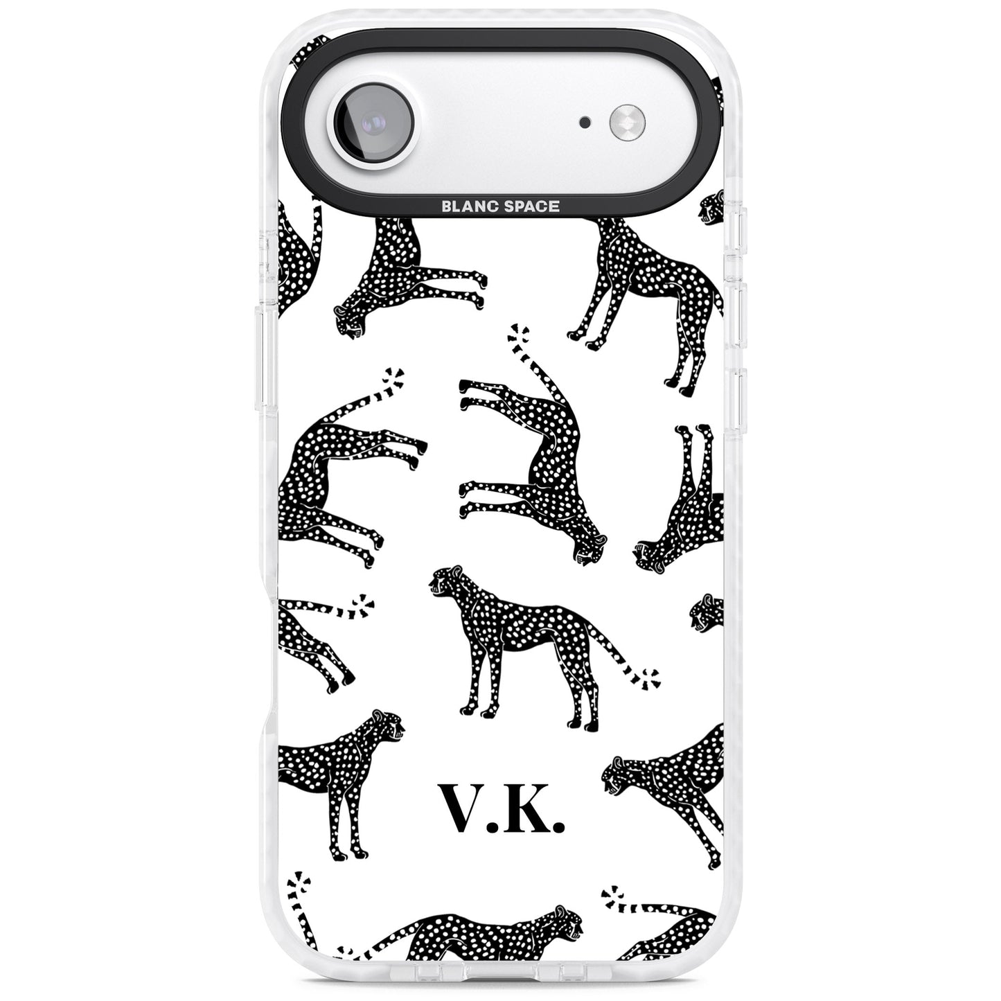 Personalised Black & White Cheetah Pattern