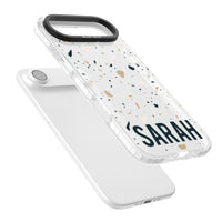 Personalised Terrazzo Blue, Pink, Brown