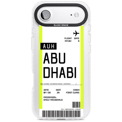 Personalised Abu Dhabi Boarding Pass