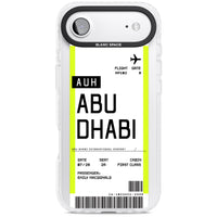 Personalised Abu Dhabi Boarding Pass
