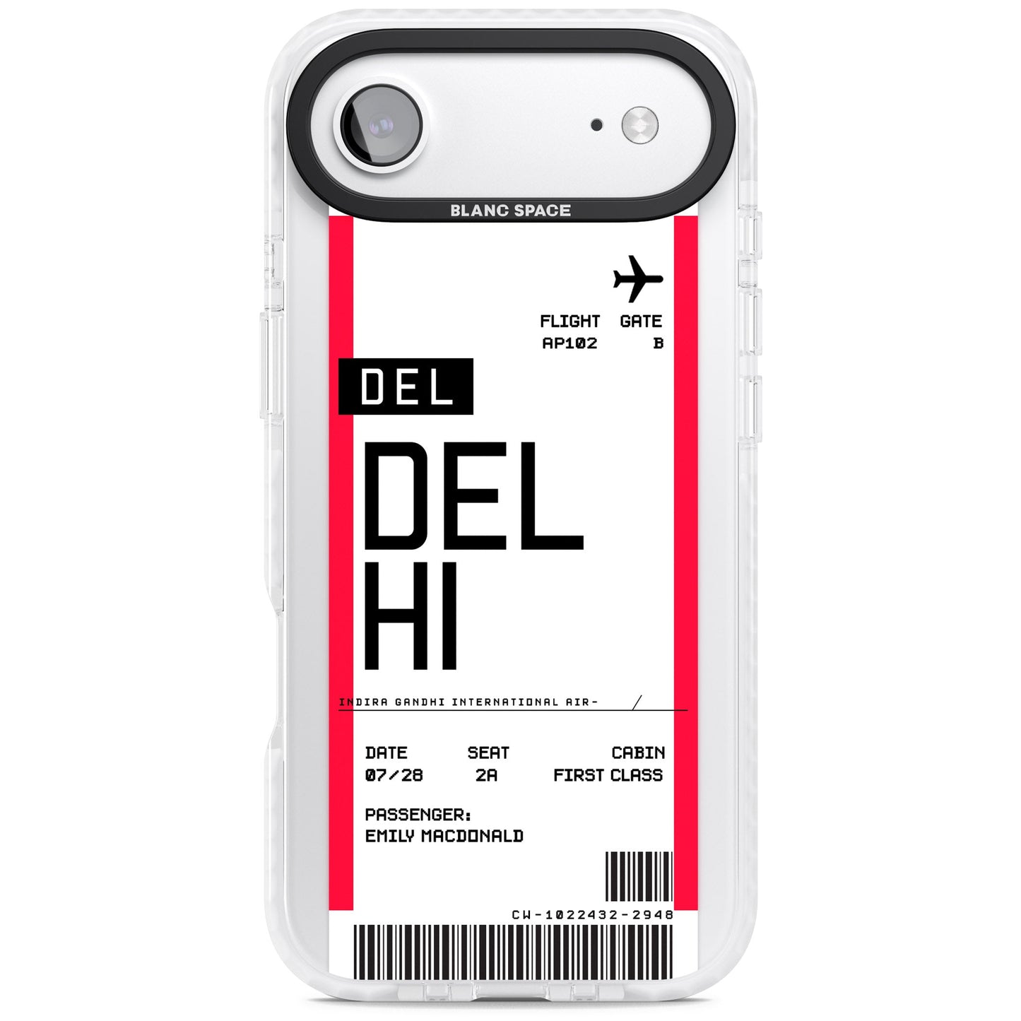Personalised Delhi Boarding Pass