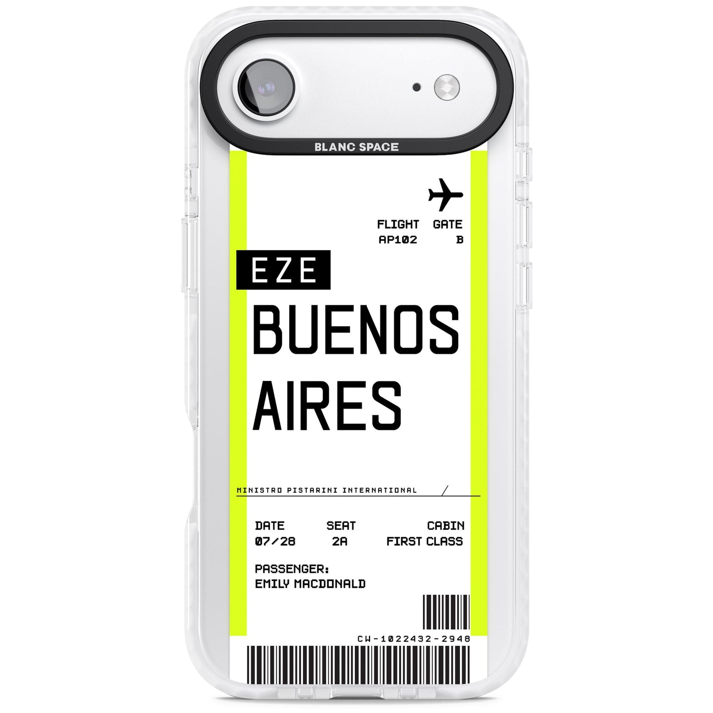 Personalised Buenos Aires Boarding Pass