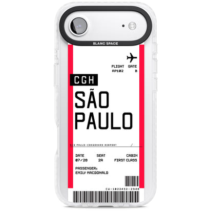 Personalisierte Bordkarte für São Paulo