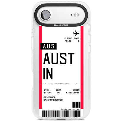 Personalised Austin Boarding Pass
