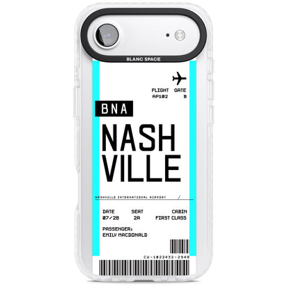 Carte d'embarquement personnalisée pour Nashville
