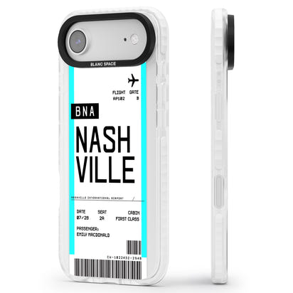 Carte d'embarquement personnalisée pour Nashville