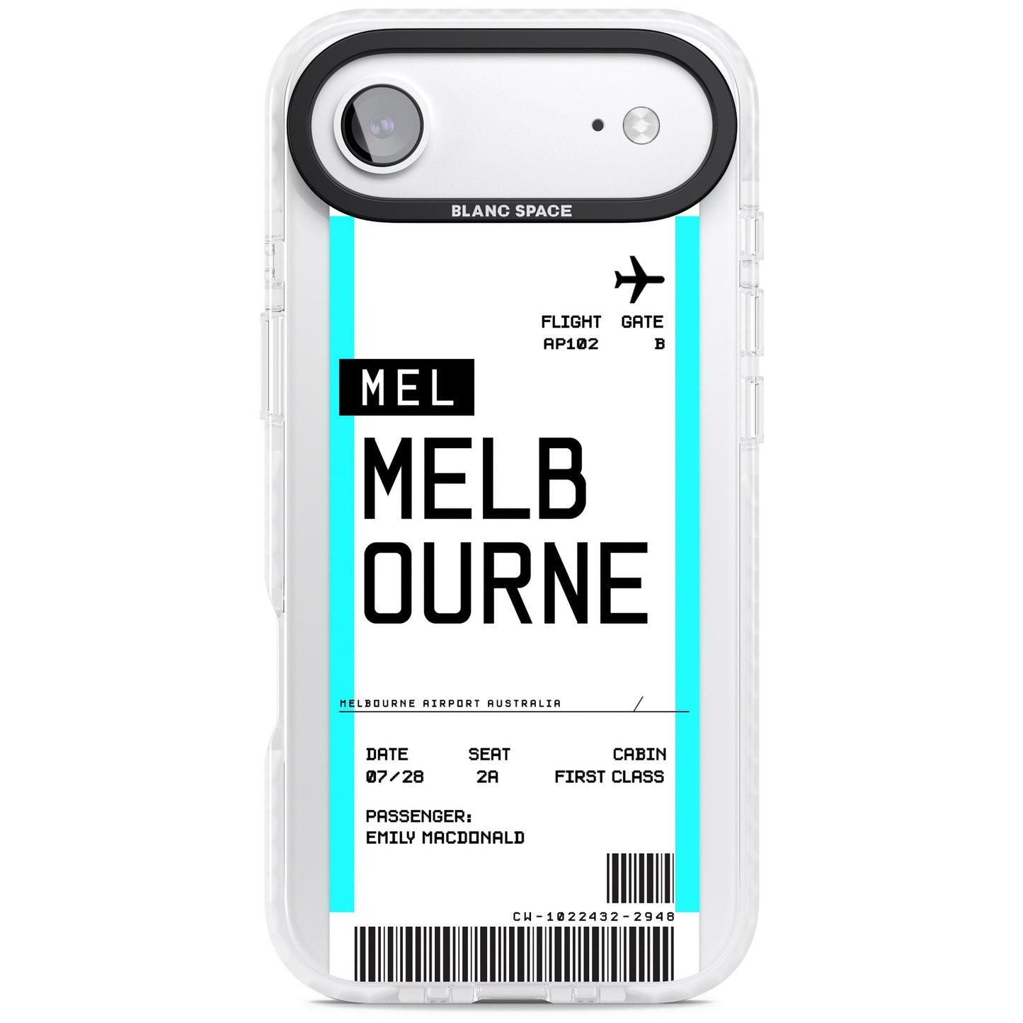 Personalised Melbourne Boarding Pass