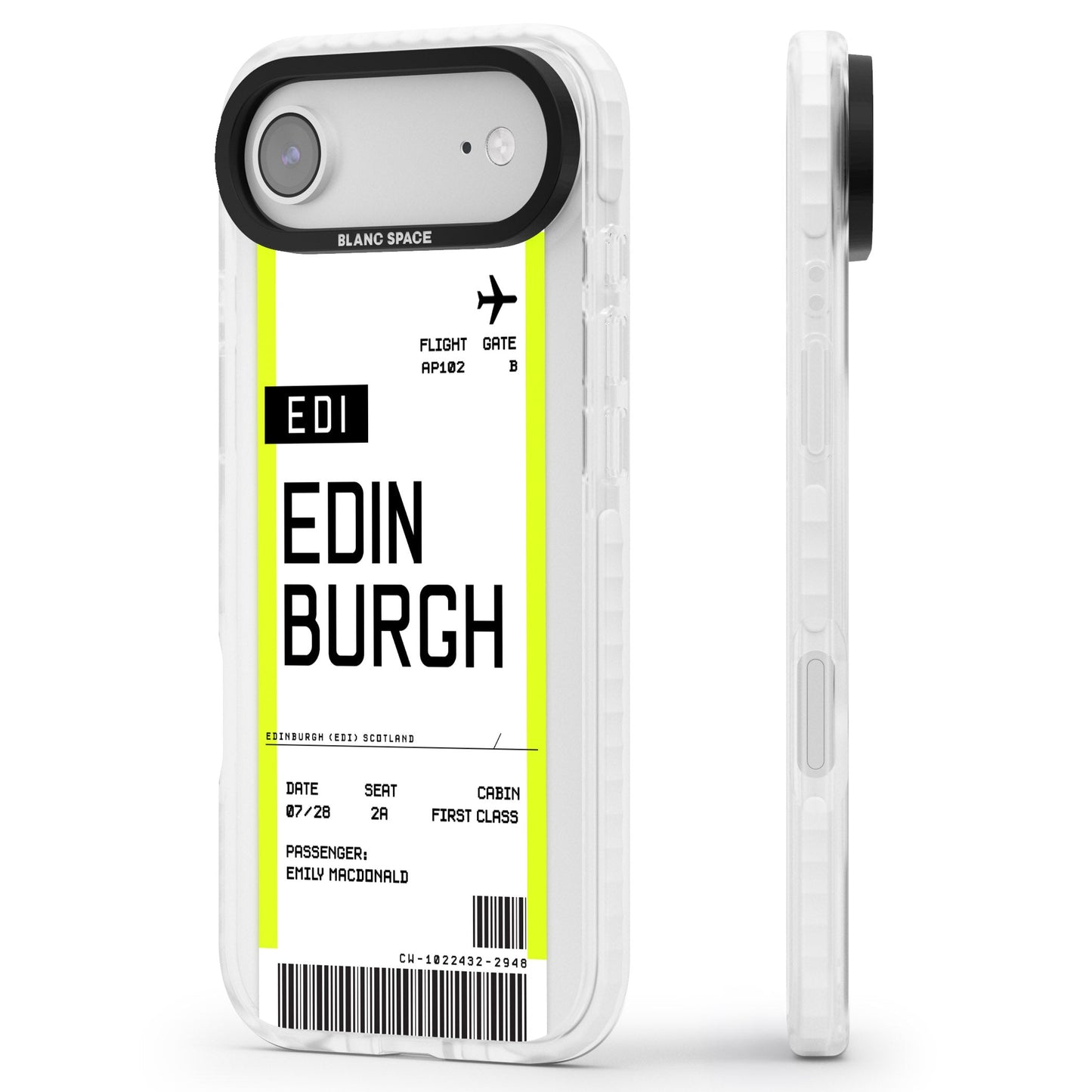 Personalised Edinburgh Boarding Pass