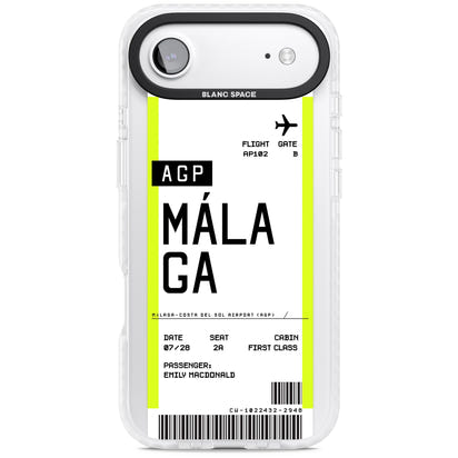 Personalised Málaga Boarding Pass