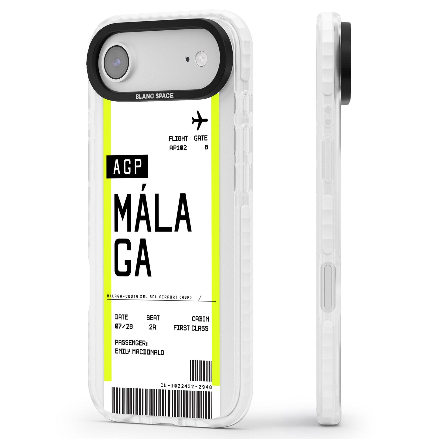 Personalised Málaga Boarding Pass