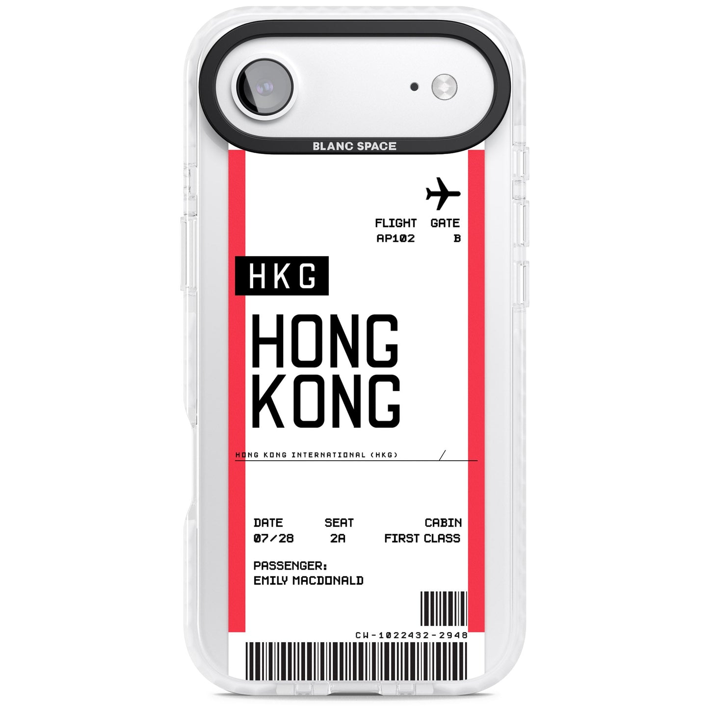 Personalised Hong Kong Boarding Pass