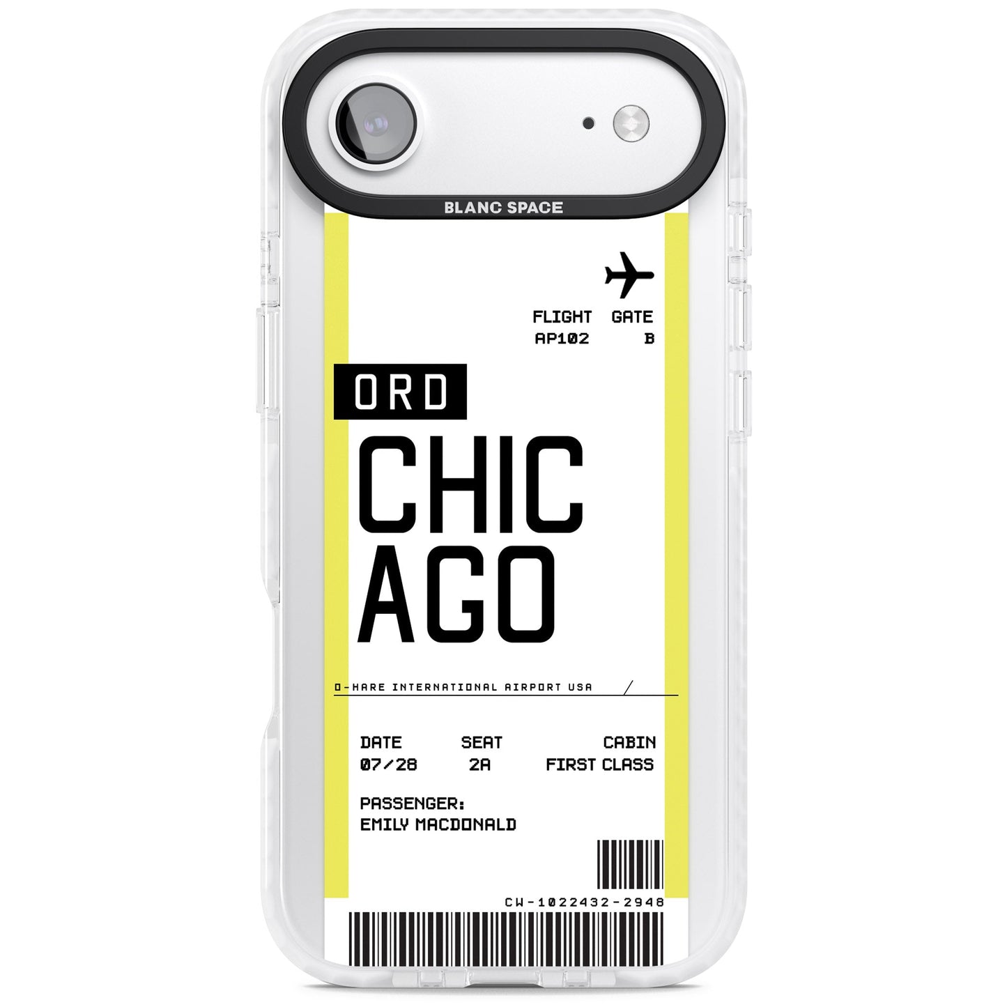 Personalised Chicago Boarding Pass