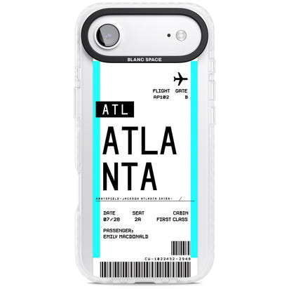 Personalisierte Atlanta-Bordkarte