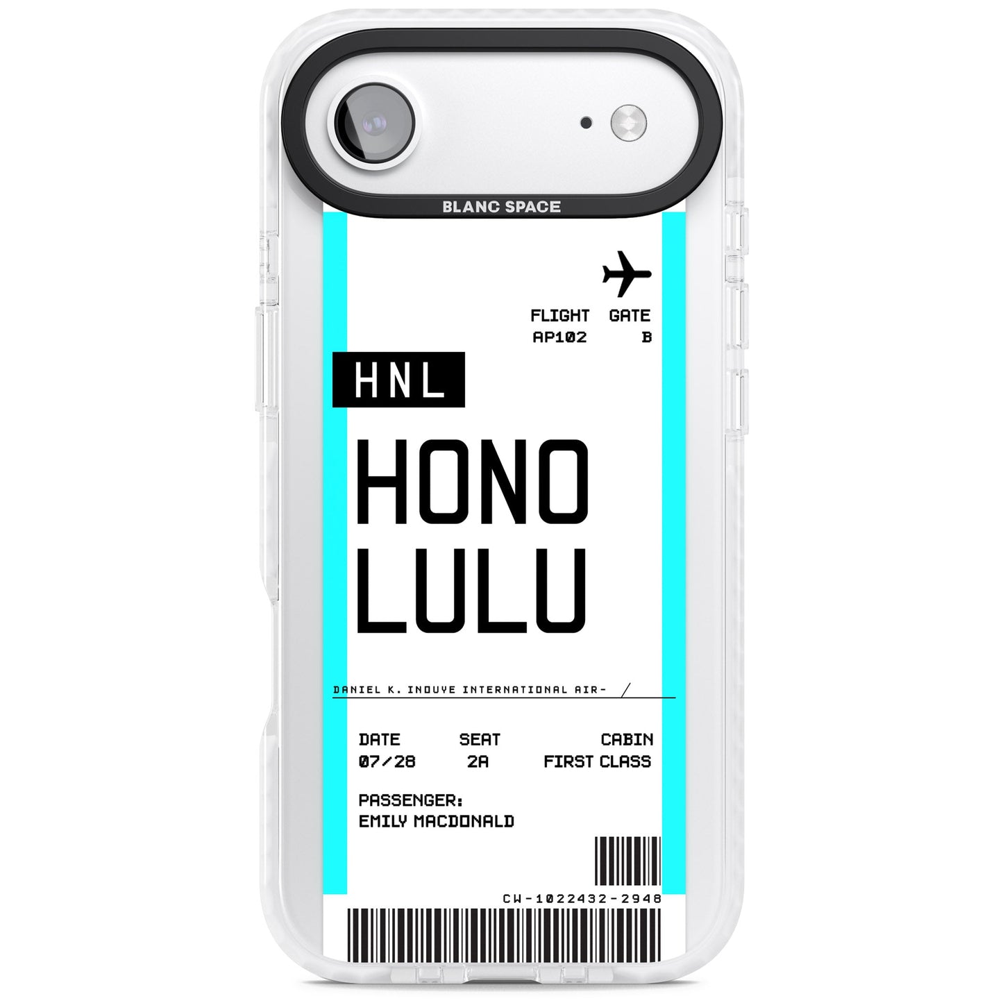 Personalised Honolulu Boarding Pass