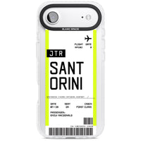 Personalisierte Bordkarte für Santorini