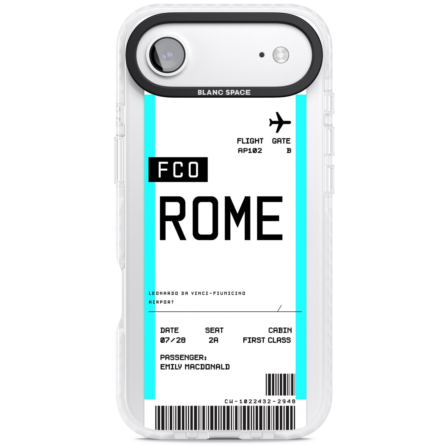 Personalised Rome Boarding Pass