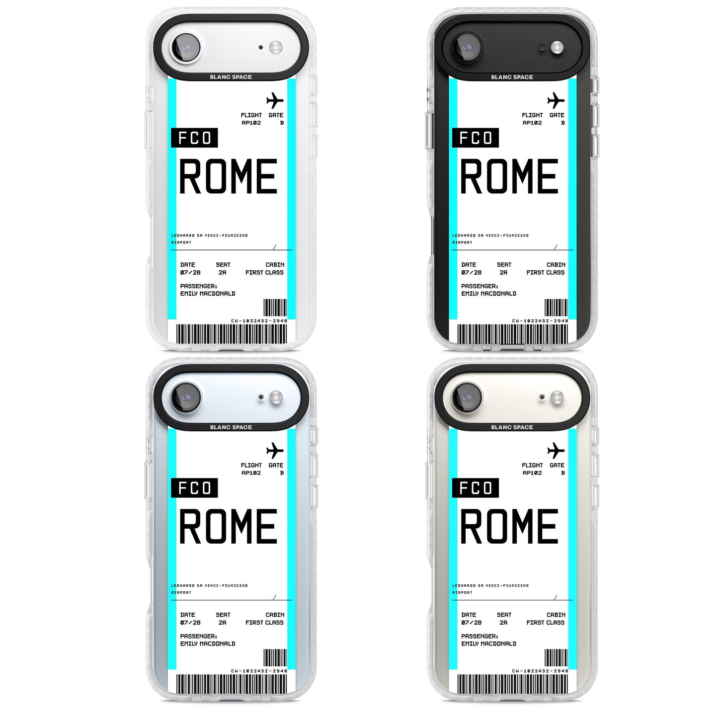 Personalised Rome Boarding Pass