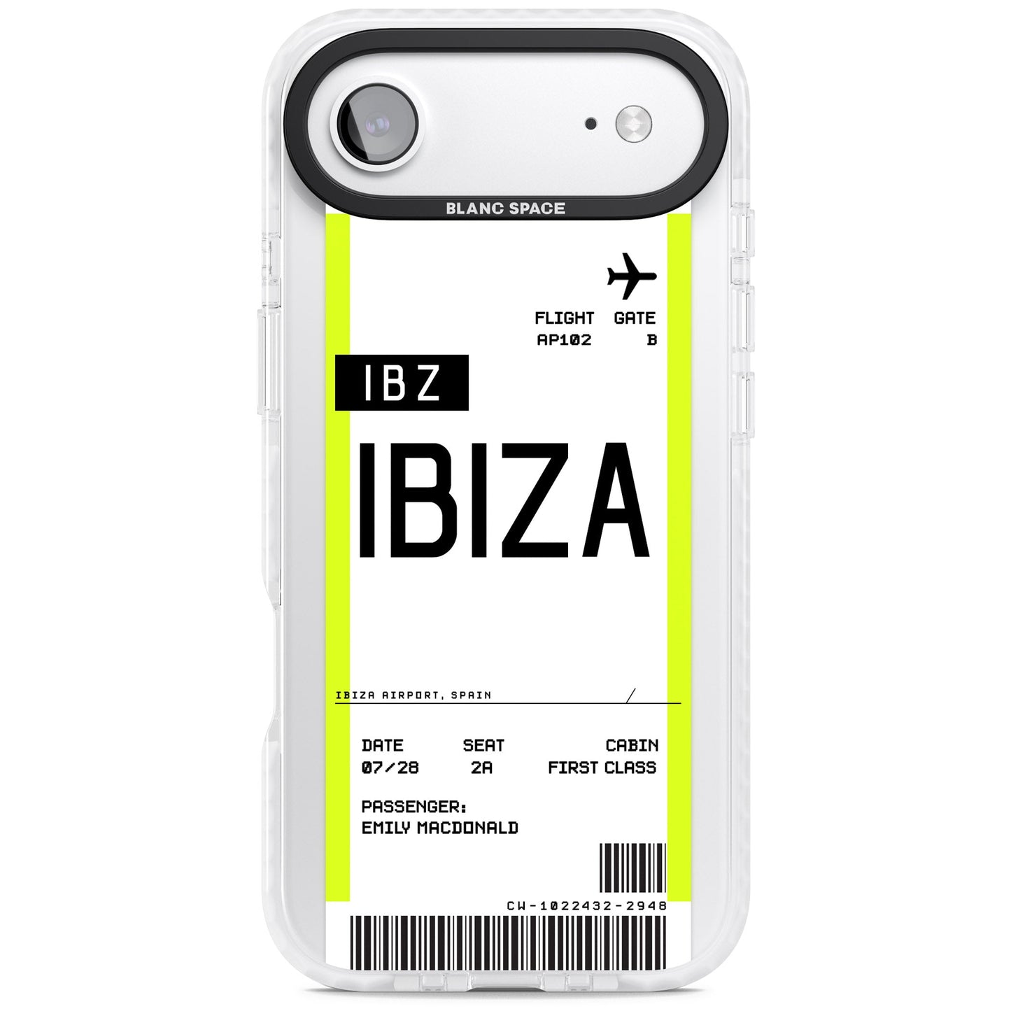 Personalised Ibiza Boarding Pass