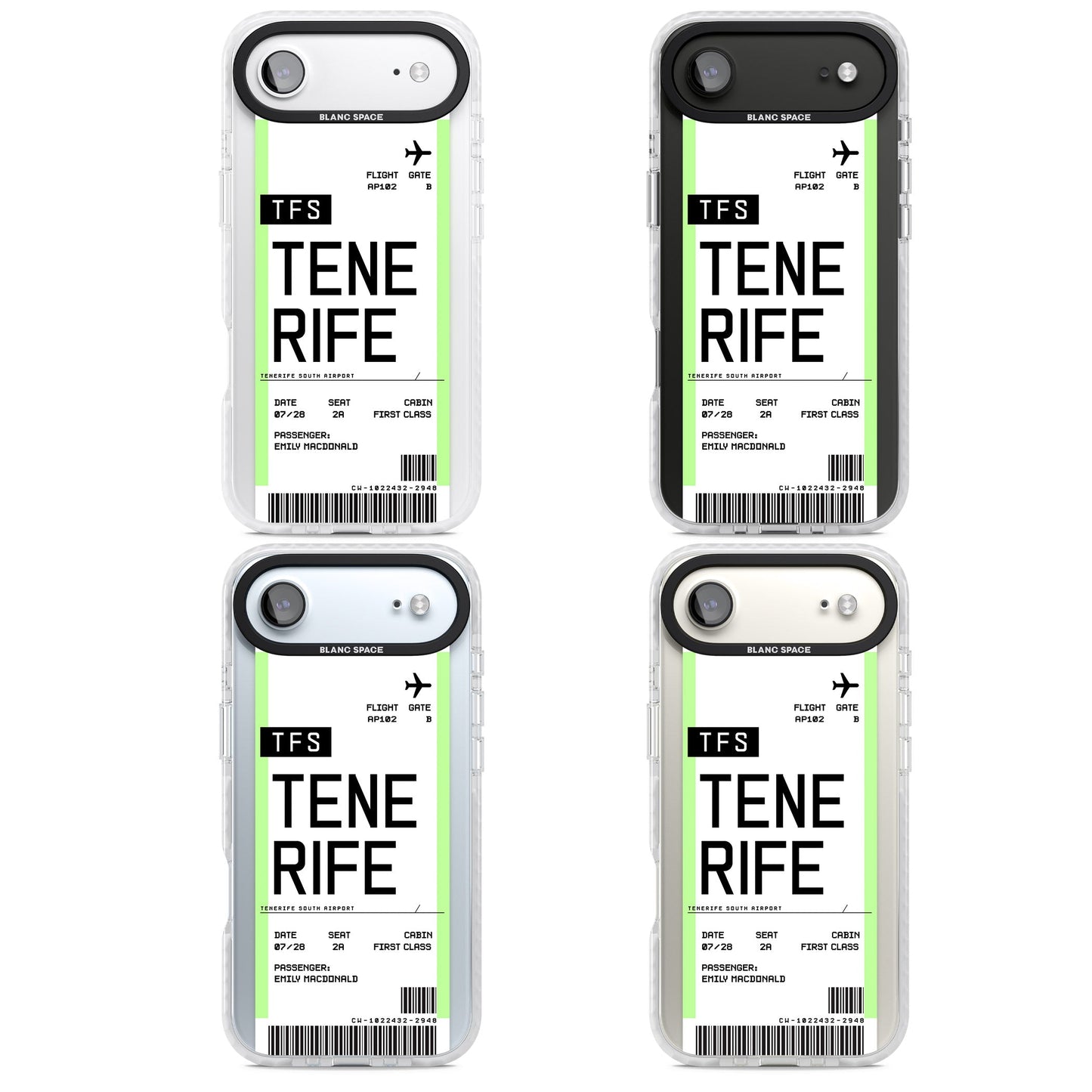 Personalised Tenerife Boarding Pass