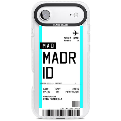 Personalised Madrid Boarding Pass