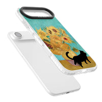 Cat with Van Gogh's Sunflowers