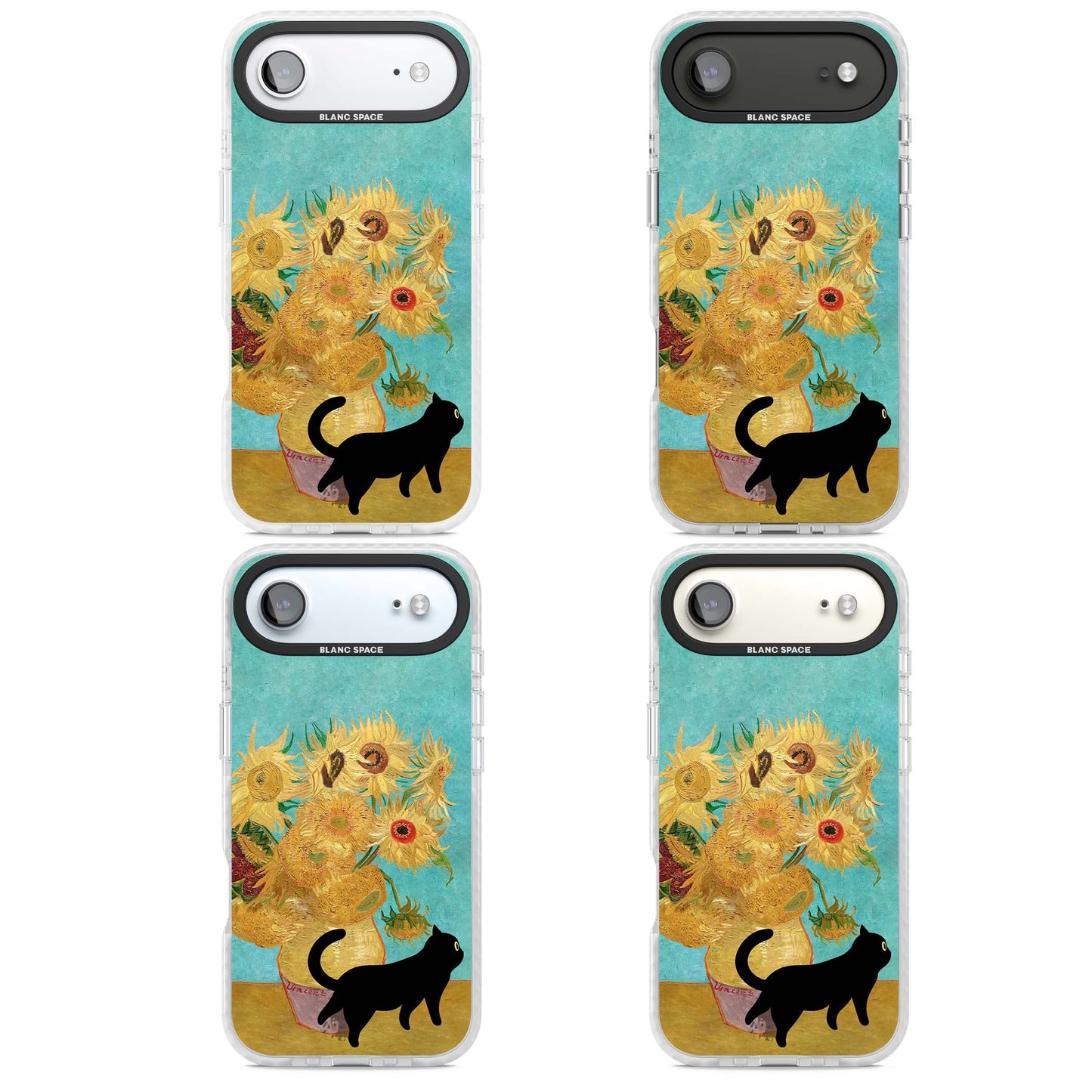 Cat with Van Gogh's Sunflowers