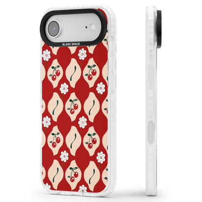 Vintage Cherry Diamond Pattern