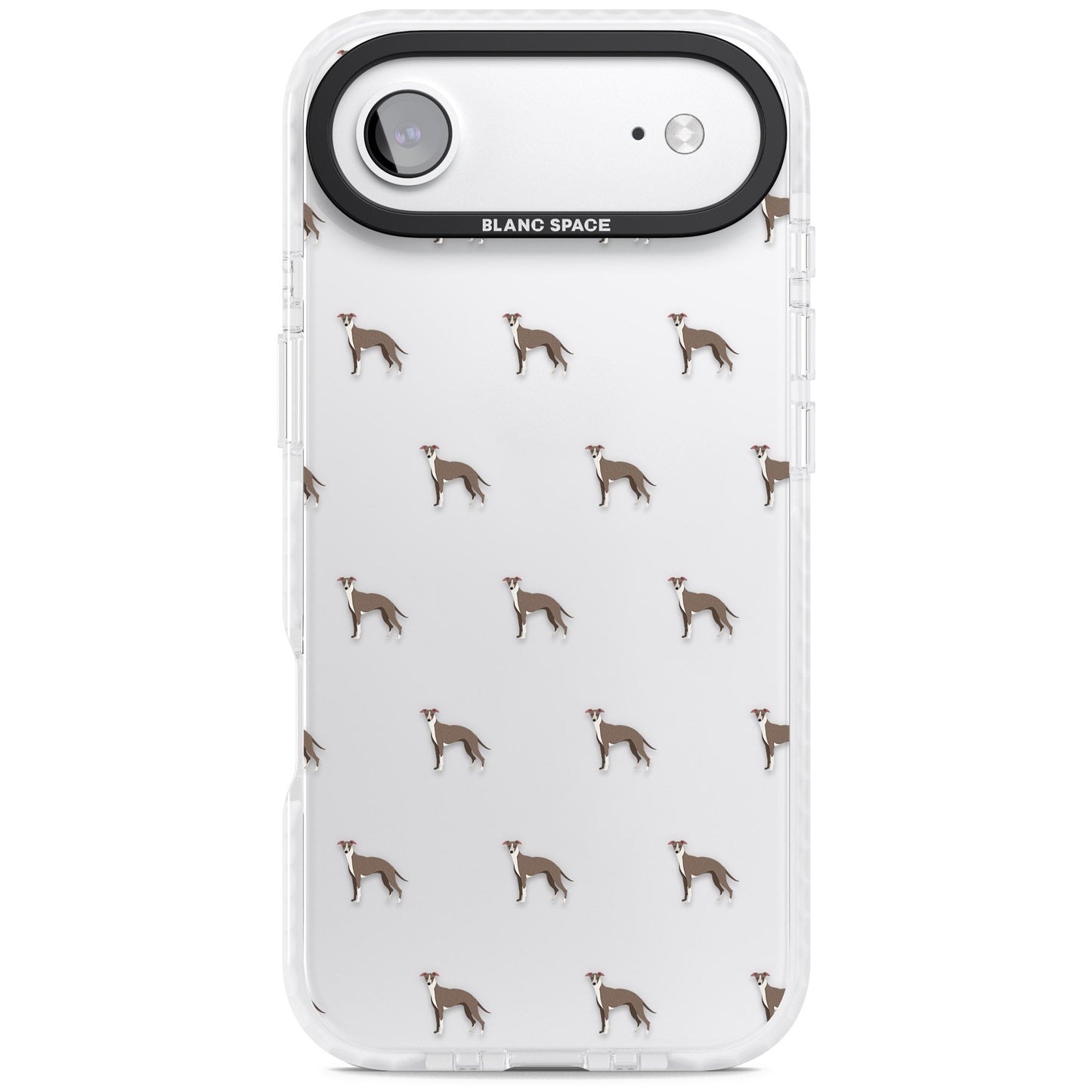 Motif de chien whippet transparent