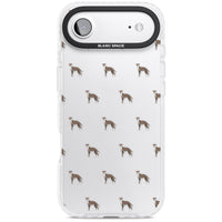 Motif de chien whippet transparent