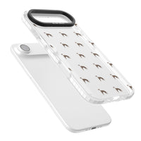 Motif de chien whippet transparent