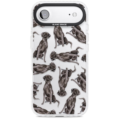 Black Labrador Watercolor Pattern