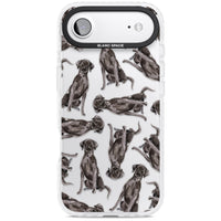 Black Labrador Watercolor Pattern