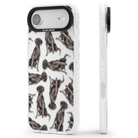 Black Labrador Watercolor Pattern