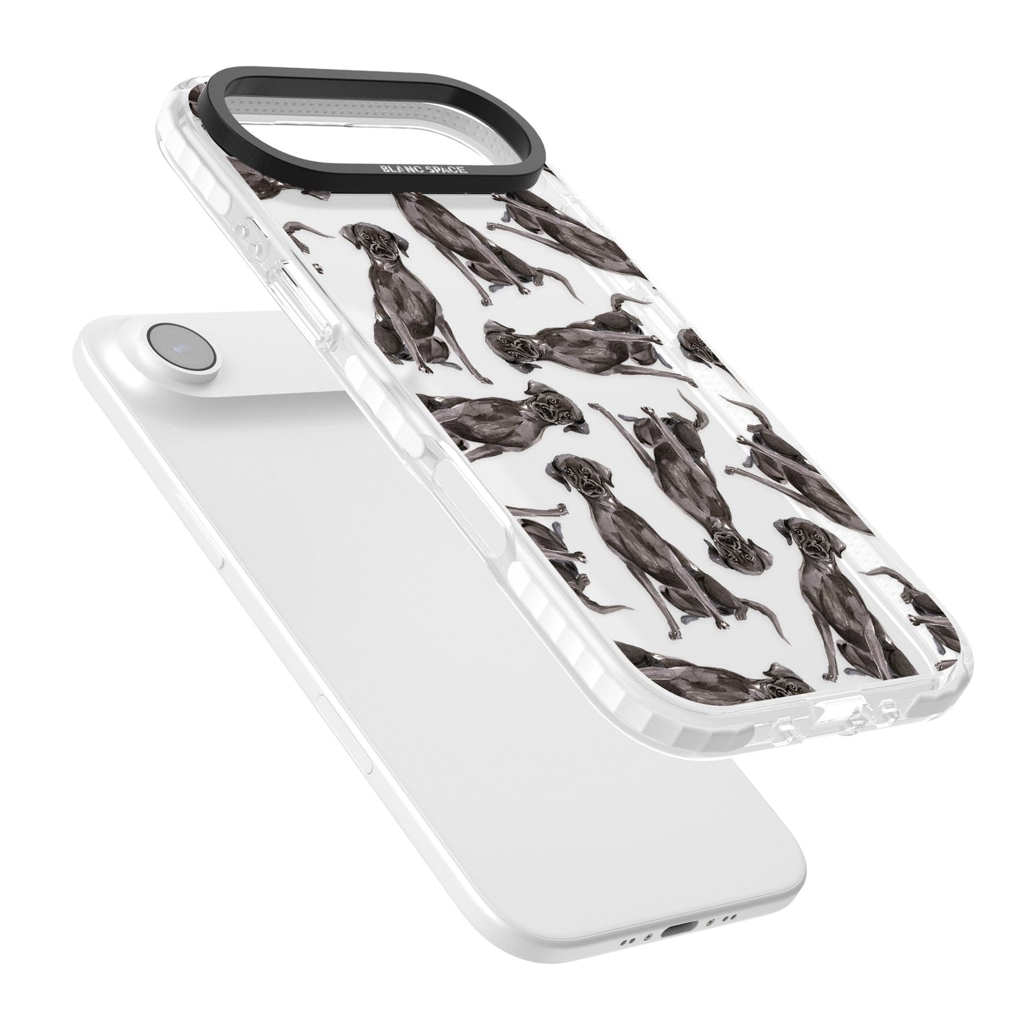 Black Labrador Watercolor Pattern