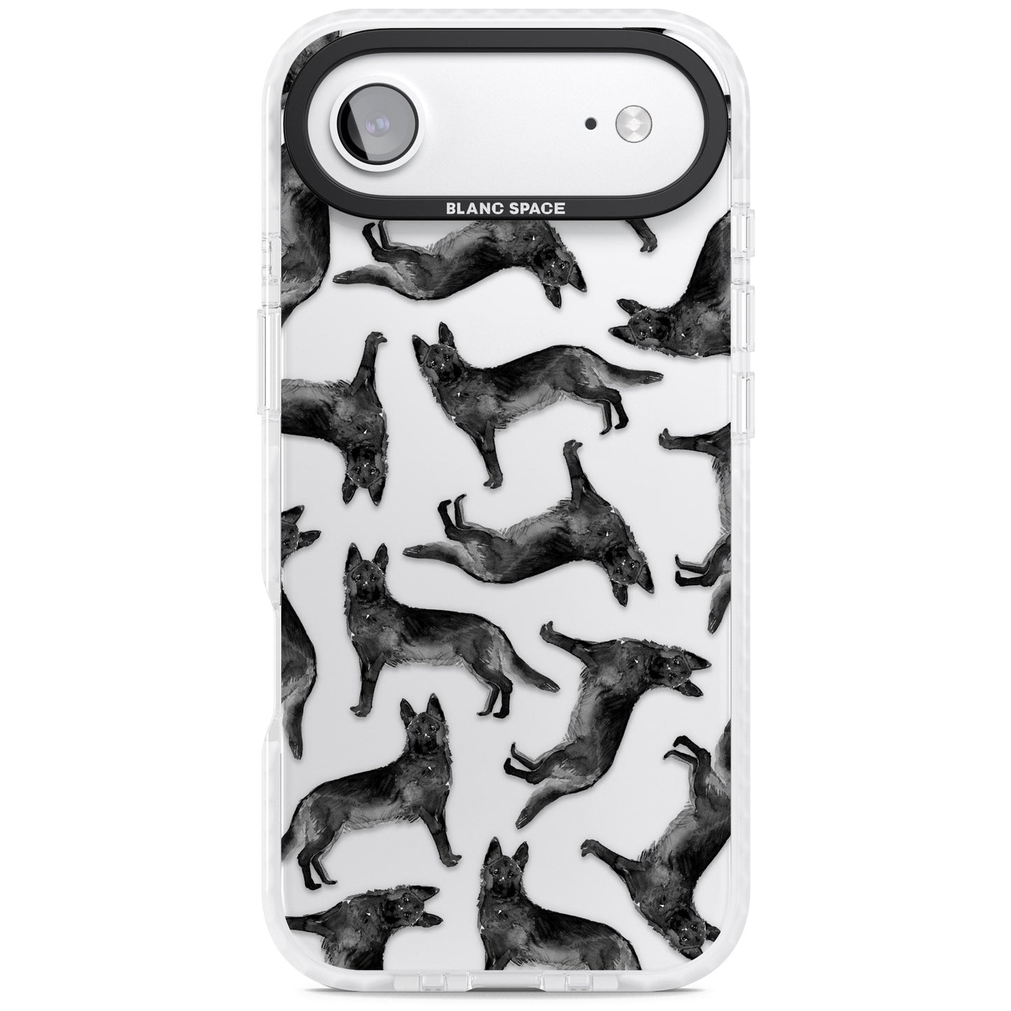 German Shepherd Pattern Black