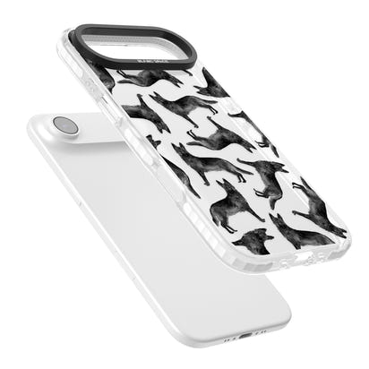 German Shepherd Pattern Black