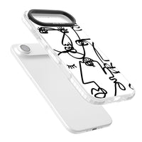 Art abstrait en noir et blanc