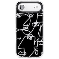 Abstract Line Art Clear Black