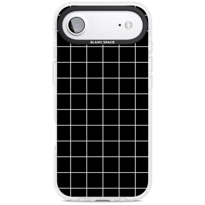 Minimalist Grid Pattern Black