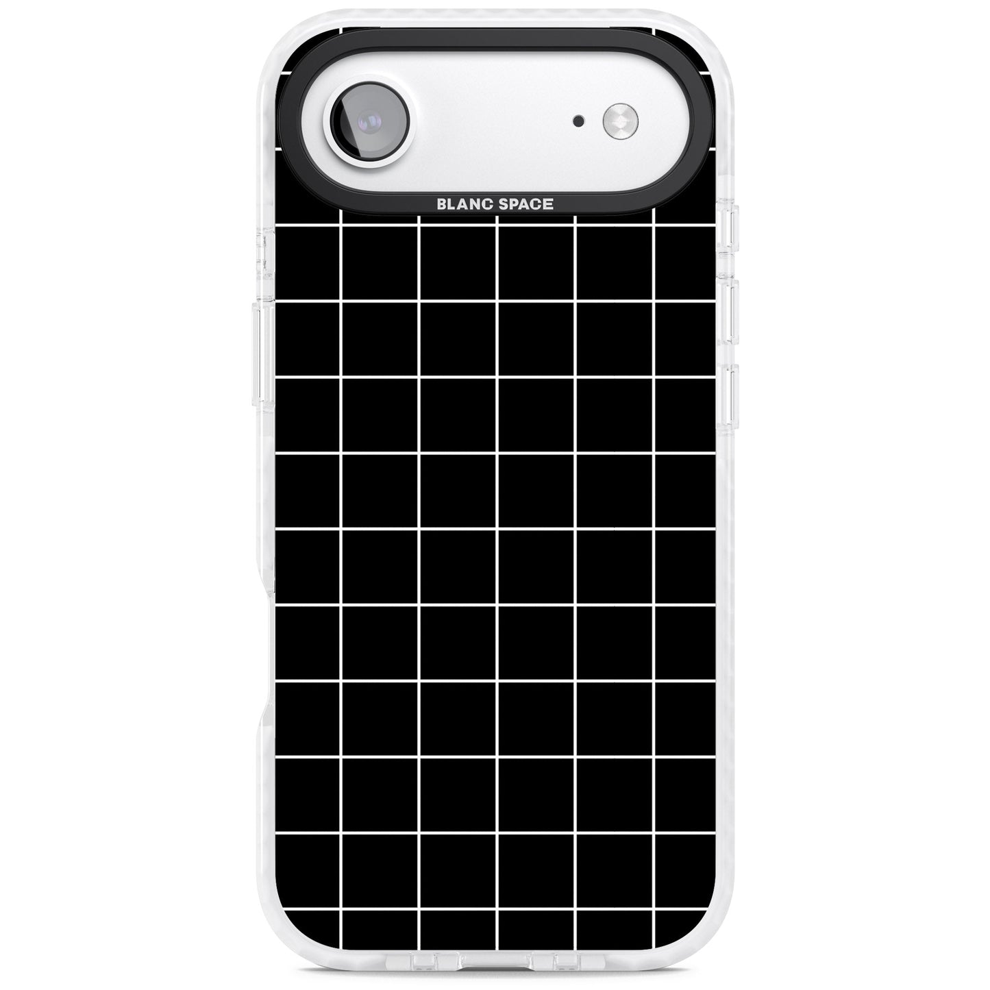 Minimalist Grid Pattern Black