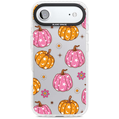 Motif de citrouilles Fleurs et Étoiles