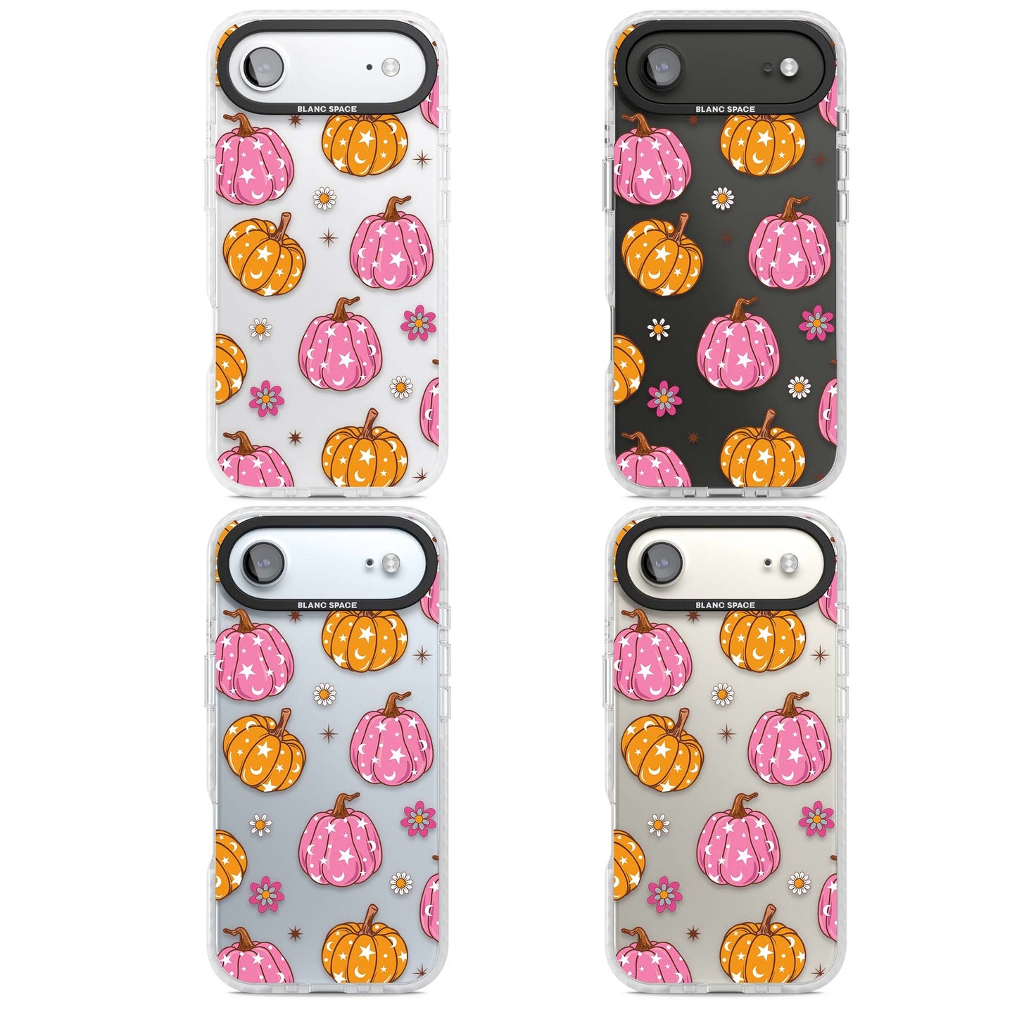 Motif de citrouilles Fleurs et Étoiles