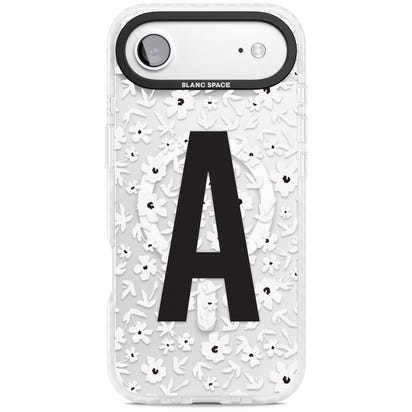 Initiale en gras personnalisée et florale